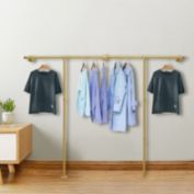 Stock Preferred Heavy Duty Garment Storage Rack Gold