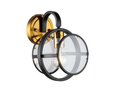 ELE Light & Decor Arman 1-Light Black Wall Sconce