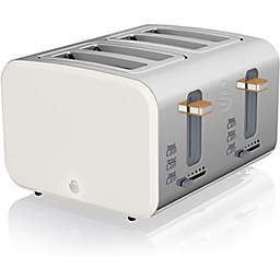 Swan - Nordic Collection 4 Slice Toaster, 1500W, Matte White