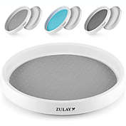 Zulay Kitchen Lazy Susan Cabinet Organizer With Silicone Padded Grip