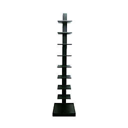 Proman Products Contemporary Decorative Spine Standing Book Shelves, Black
