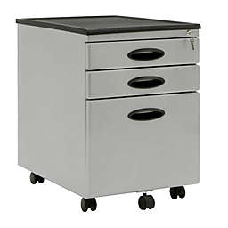 Calico Designs Office File Storage Cabinet - Silver