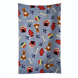 Caroline's Treasures Dog House Collection Bull Terrier Red Kitchen Towel 15 x 25
