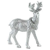 Northlight 11.5" Elegant Silver Christmas Table Top Reindeer Figure