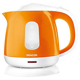Sencor - Electric Kettle with Removable Filter, 1 Liter Capacity, 1100W, Orange