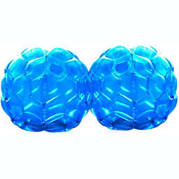GoBroBrand Bubble Bumper Balls 2 pack of Inflatable Buddy hamster Bbop Ball set - Used also as Giga Sumo Wearable human zorb soccer Suits for outdoor play. Size  36" For Kids & Adults of all ages