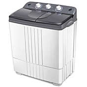 Slickblue Portable Semi-Automatic Twin-tub Portable Mini Washing Machine