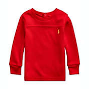 Ralph Lauren Baby Boys Waffle-Knit Cotton-Blend T-Shirt Red Size 6