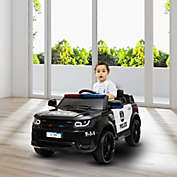 Kitcheniva Electric 12V Ride On Police Car Kids SUV Toys