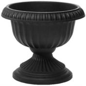Novelty (#39128) Outdoor Grecian Urn/Flower Planter, Black - 12" (pack of 1)