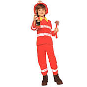 Northlight Red and White Firefighter Boy Child Halloween Costume - Medium