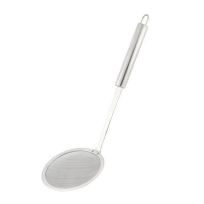 Unique Bargains Stainless Steel Kitchen Fine Wire Mesh Strainer Skimmer Ladle 3.9" Dia, Professional Oil Spider Strainer with Non-slip Handle for Draining & Frying, Kitchen Cooking Colander Spoon Utensil for Daily Use