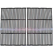 Contemporary Home Living 2pc Gloss Cast Iron Cooking Grid for Broil King and Grill Pro Gas Grills 26.25"