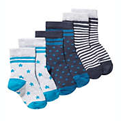 First Impressions Baby Boy&#39;s 3 Pk Printed Socks Blue Size 12-24 MOS