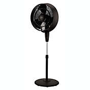 Sunpentown Outdoor Adjustable 18" Oscillating Misting Fan with 3 Fan Speeds and Push Button Controls