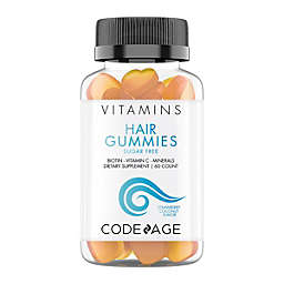 Codeage Hair Gummies, Biotin, Vitamin C, Inositol, Zinc, Folic Acid, Sugar-Free Supplement - 60ct
