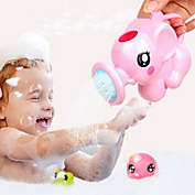 Kitcheniva Elephant Sprinkler Pretend Shower Toy 2 Pcs Pink