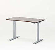 Vifah Autonomous Standard Home Office Height-Adjustable Standing Desk - Dual Motor - Grey Frame - Walnut Classic Top