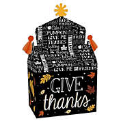 Big Dot of Happiness Give Thanks - Treat Box Party Favors - Thanksgiving Party Goodie Gable Boxes - Set of 12