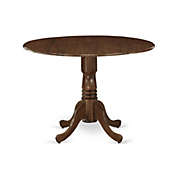 East West Furniture Dining Table Walnut