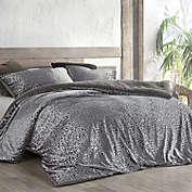 Byourbed Primal Leopard Oversized Coma Inducer Comforter - Queen - Silver Black