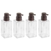 mDesign Glass Refillable Foaming Soap Dispenser Pump