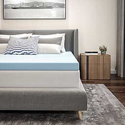 Flash Furniture Capri Comfortable Sleep 3 inch Cool Gel Memory Foam Mattress Topper - Queen