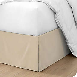 Bare Home Bed Skirt Double Brushed Premium Microfiber, 15-Inch Tailored Drop Pleated Ruffle, 1800 Ultra-Soft, Shrink Resistant - Full XL, Sand