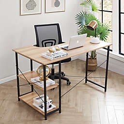 DormCo Suprima Desk - Organizer Bookshelf X-Style - Beech