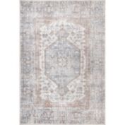 nuLOOM Jacquie Machine Washable Vintage Floral Area Rug
