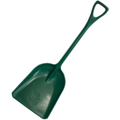 Bully Tools One-Piece Poly Scoop/Shovel With D-Grip Handle, Green, 42 in