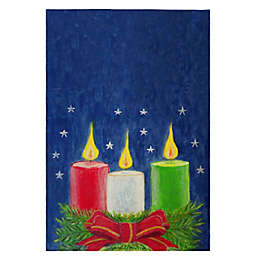 Betsy Drake Christmas Candles Guest Towel