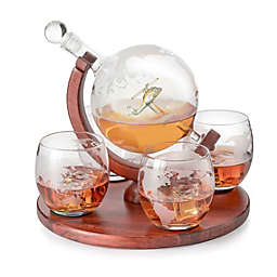 Helicopter Whiskey Decanter Gift Set