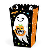 Big Dot of Happiness You&#39;ve Been Booed - Ghost Halloween Party Favor Popcorn Treat Boxes - Set of 12