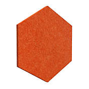 Luxor Reclaim Stick-On Decorative Acoustic Panels - Orange 6-Pack