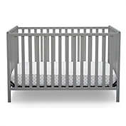 Slickblue 3-in-1 Modern Convertible Baby Crib Toddler Bed Daybed in Grey Wood Finish