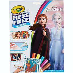 Crayola Frozen Color Wonder Coloring Book & Markers, Mess Free Coloring, 18 Pages 5 Markers
