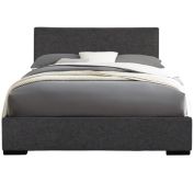 Camden Isle Abbey Gray King Platform Bed