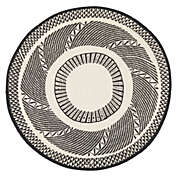 Okuna Outpost 3 Ft Round Cotton Rug for Living Room, Kitchen, Bathroom, Nursery, Office, Bedroom, Bohemian Home Decor