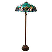 CHLOE Lighting LIAISON Tiffany-style 2 Light Victorian Floor Lamp 18 Shade