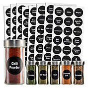 Talented Kitchen 144 Round Spice Jar Labels Preprinted, Chalkboard Seasoning Label Stickers + Numbers for Kitchen Organization and Storage (Water Resistant)