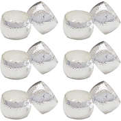 Farmlyn Creek Silver Napkin Rings Set for Wedding Decorations, Christmas (1.8 In, 12 Pack)