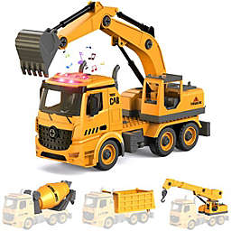 Stock Preferred 4-in-1 Construction Truck Toys with Electric Drill