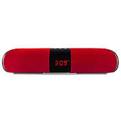 Link Bluetooth Soundbar Speaker with Clock Display - Great for Parties or Just Hanging Around the House - Makes A Great Gift - Red