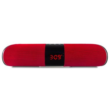 Link Bluetooth Soundbar Speaker with Clock Display - Great for Parties or Just Hanging Around the House - Makes A Great Gift - Red. View a larger version of this product image.