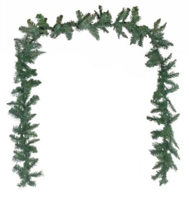 Garden Elements Pennsylvania Douglas Fir Christmas Decoration Garland, Green, 9&#39; x 10