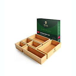 Royal Craft Wood(TM) Bamboo Storage Bins Set of 5