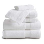 Market & Place Roda Cotton Ribbed 6-Piece Bath Towel Set in White