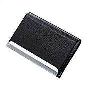 Kitcheniva Black PU Leather Pocket Metal Business Card Holder Case Wallet