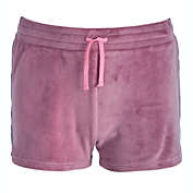 Ideology Big Girl&#39;s Side Taped Velour Shorts Purple Size Large